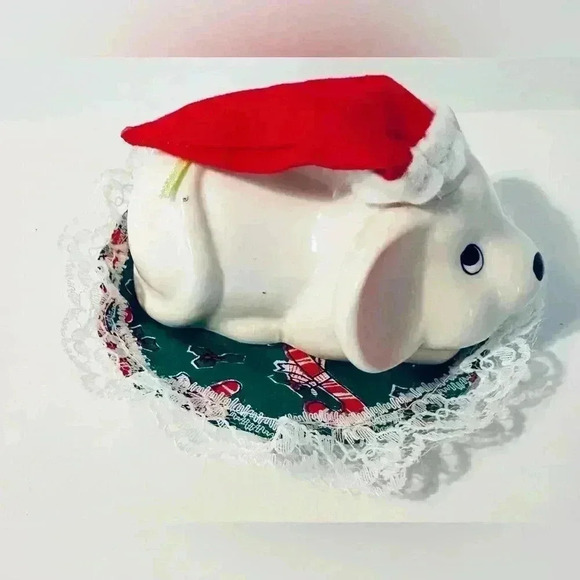 Vintage 1992 “Mouse On Pillow” Santa’s Design figurine. Brand new in box. - Picture 6 of 11